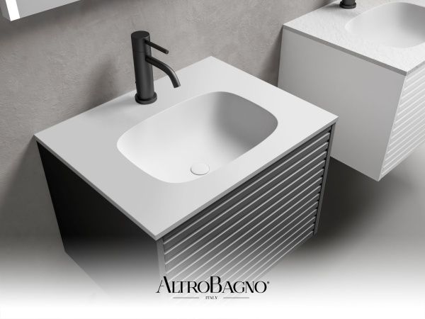 Тумба с раковиной Trento 600 Black1