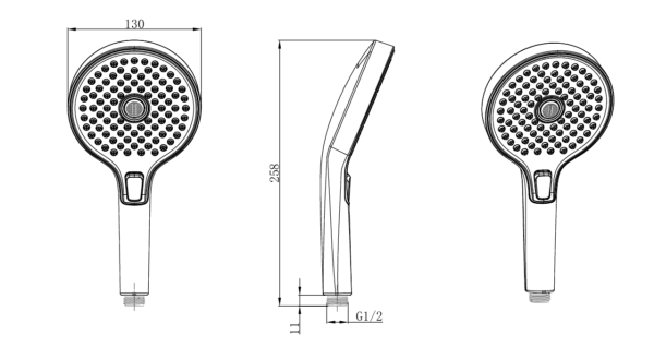 Душевая лейка 60113200 Cr