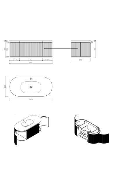 Calenella 1200 White схема2