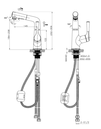 Смеситель для раковины 1153150 MB